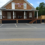 Villanow General Store building was built around 1840 with brick made on the property.  The addition on the southern side was build in the 1950's.  The door above the porch roof was once used to access the upstairs where caskets and other large items were stored. 