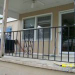 Another view of the side porch before restoration.